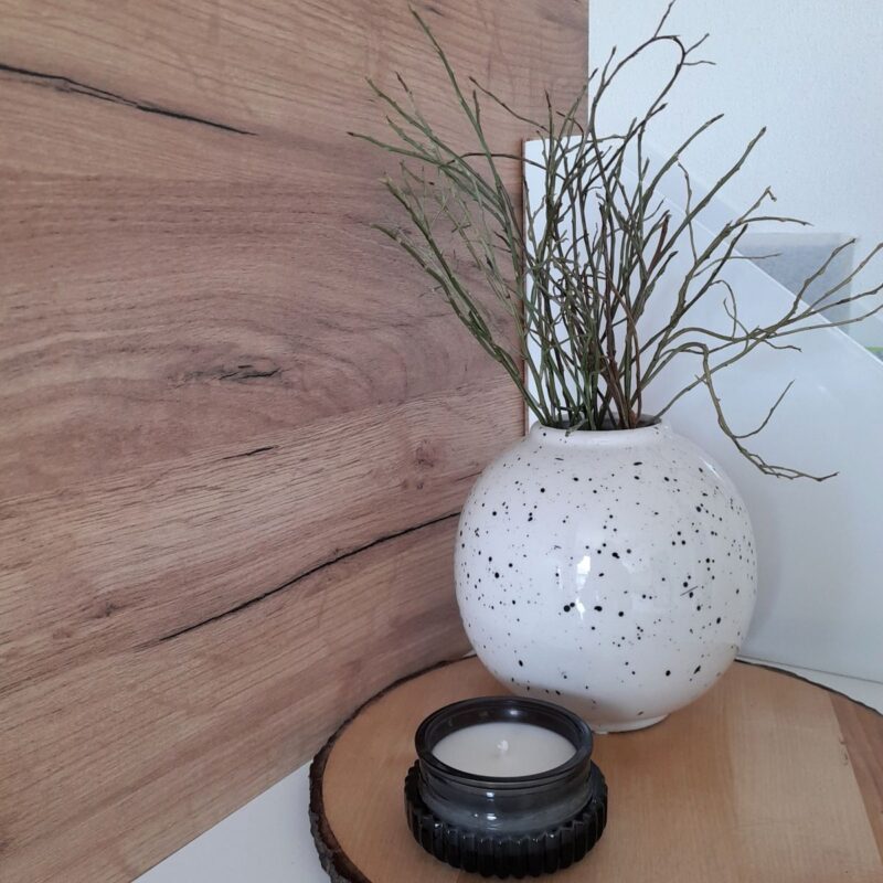Speckled Stoneware Vase