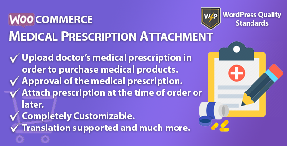 WooCommerce Medical Prescription Attachment
