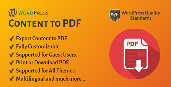 WordPress Content to PDF